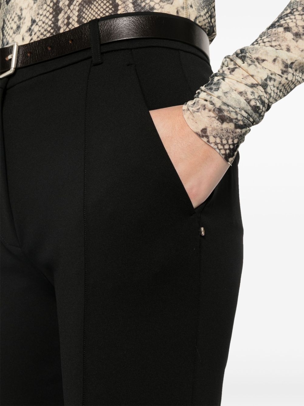 slim-fit jersey trousers - 5