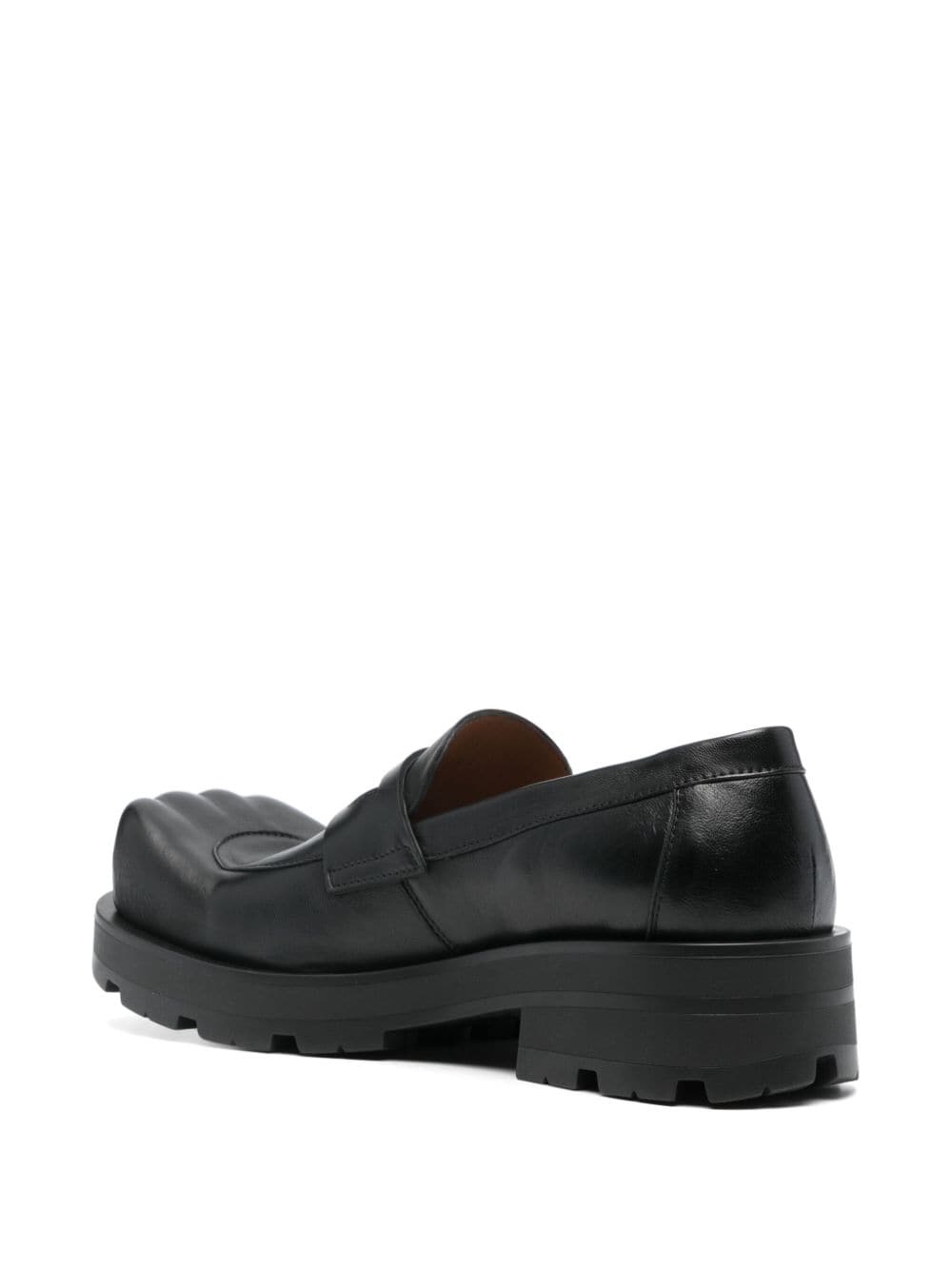 Sheathed Moggies sculpted-toe loafers - 3