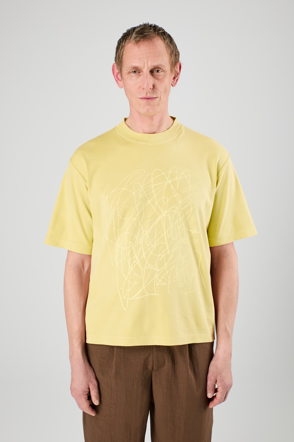 Yellow Mineral Dye Boxy T-Shirt - 2