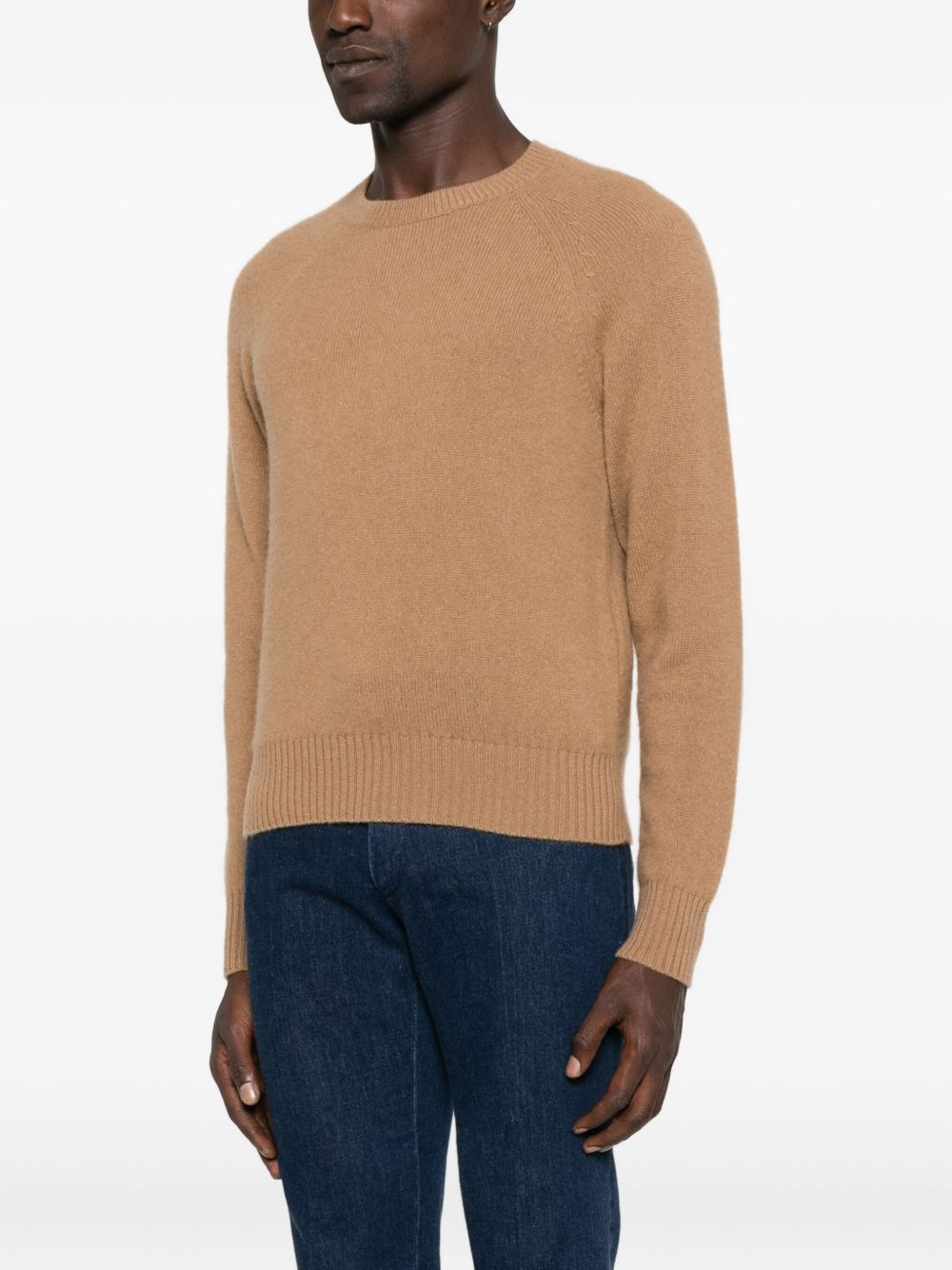 raglan-sleeve cashmere sweater - 3