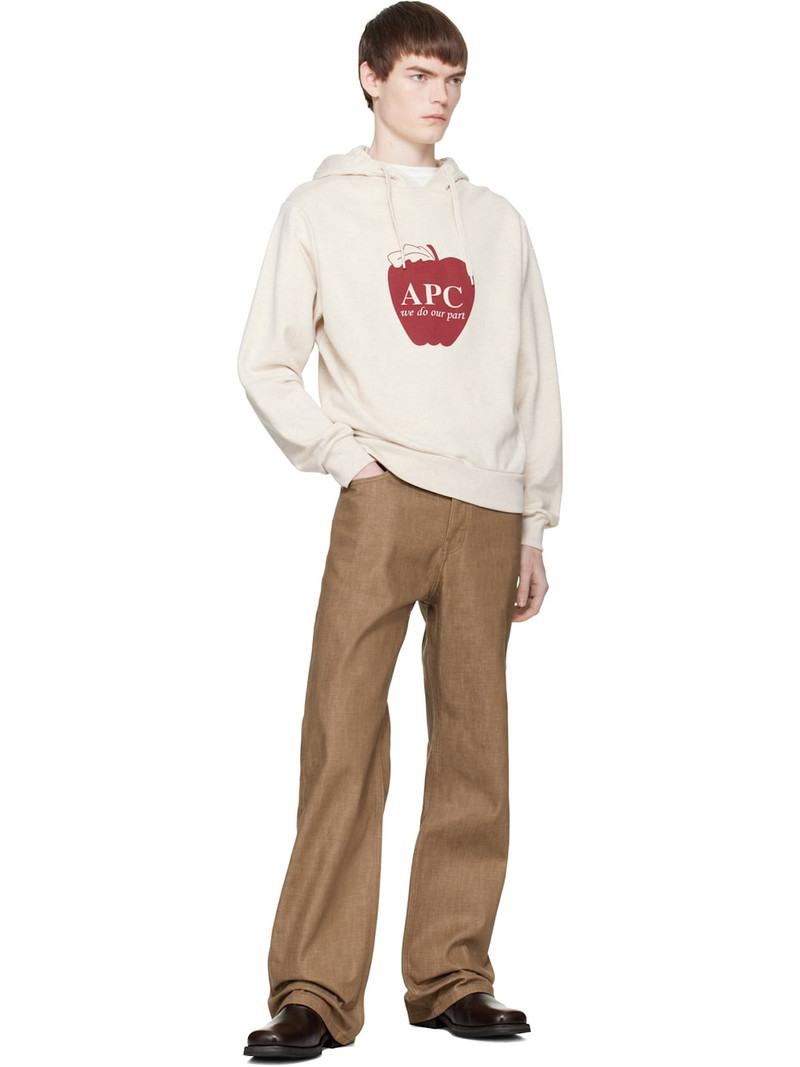 A.P.C. Beige Pomme Hoodie outlook
