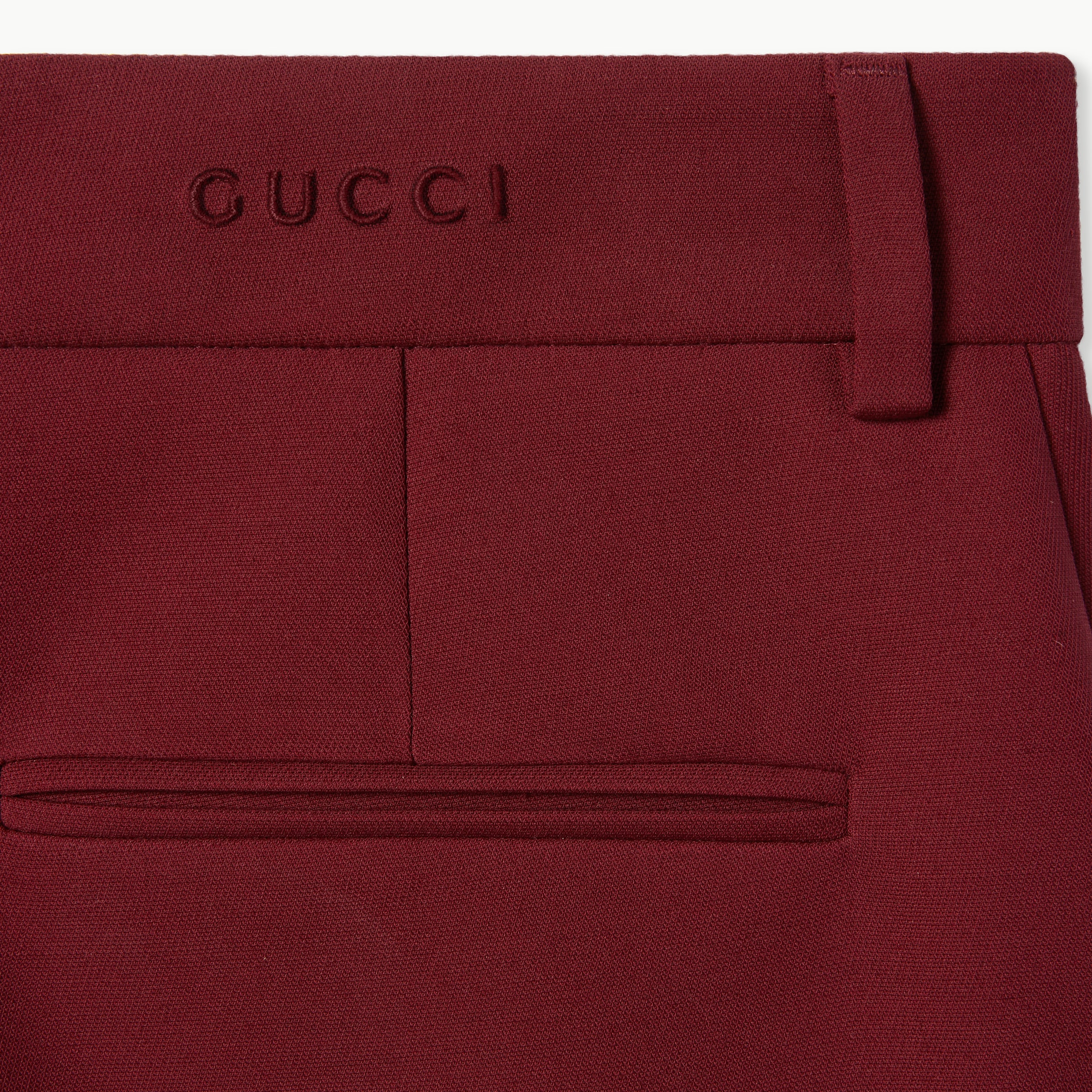 Wool silk pants with embroidery - 6