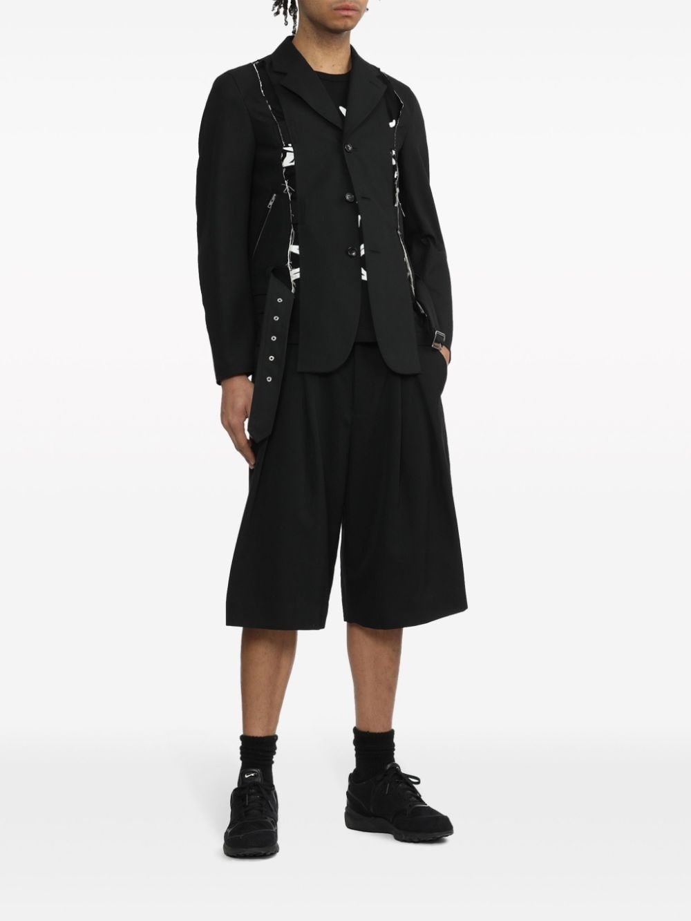 cut-out detailed biker jacket - 3