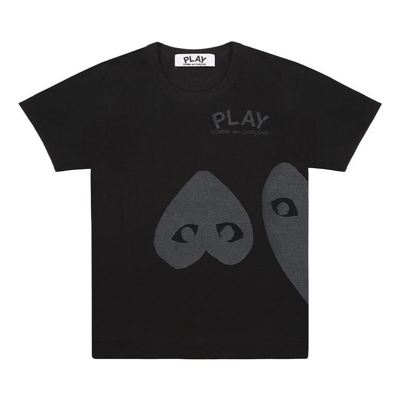 COMME des GARCONS PLAY Three Hearts T-Shirt 'Black' AZ-T196-051-1 1