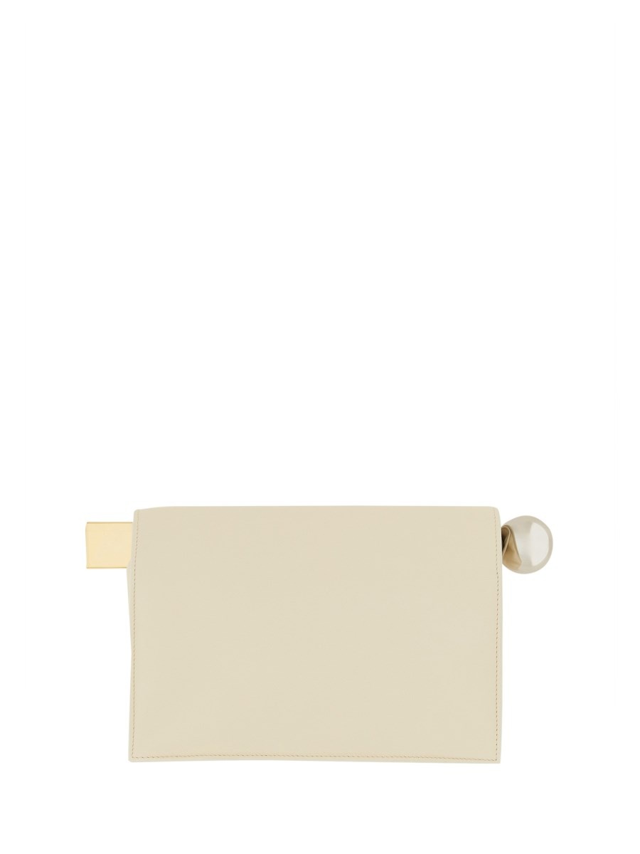 "ROND CARRÉ" LEATHER CLUTCH BAG - 2