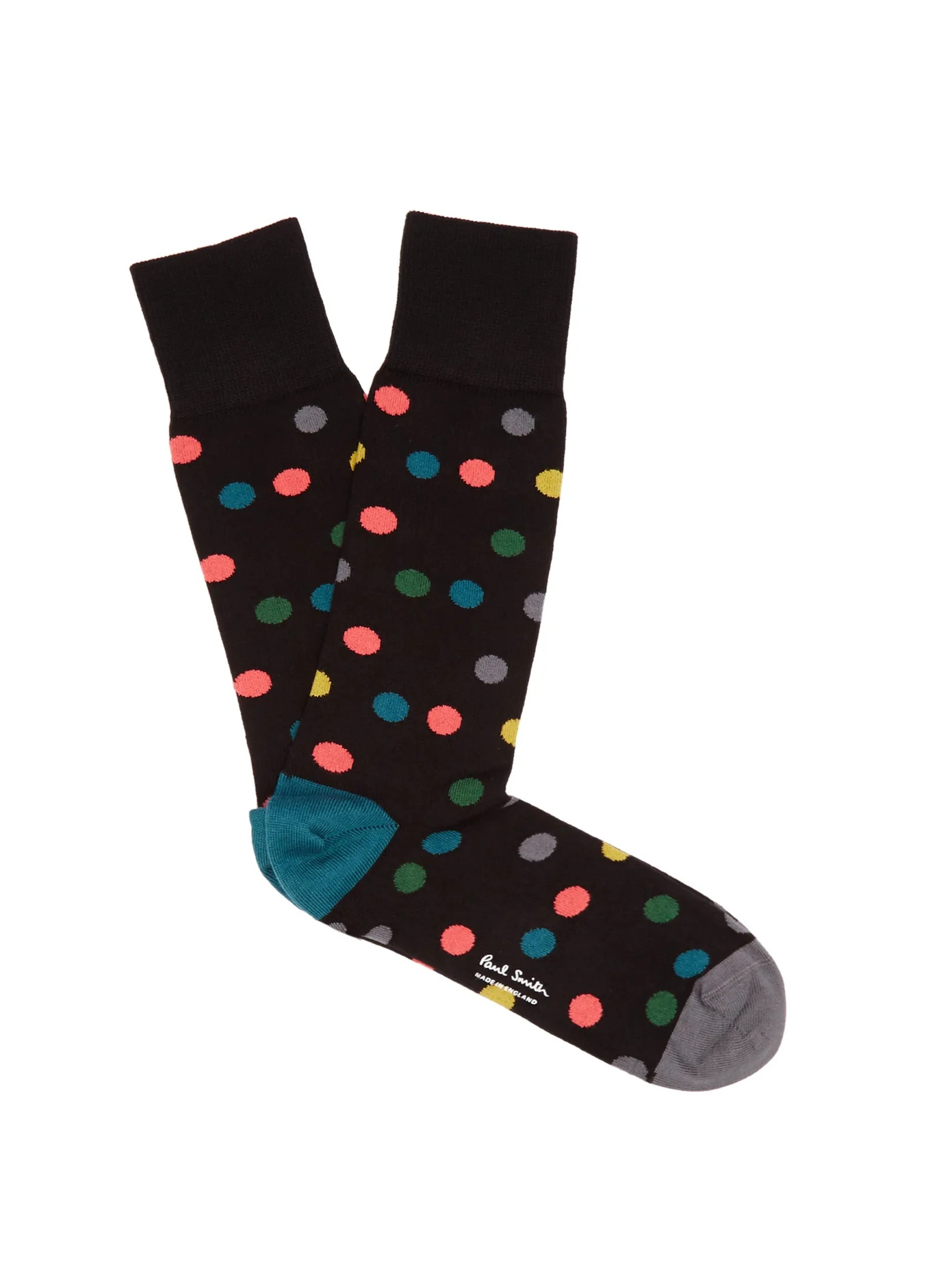 Polka-dot stretch-cotton socks - 1