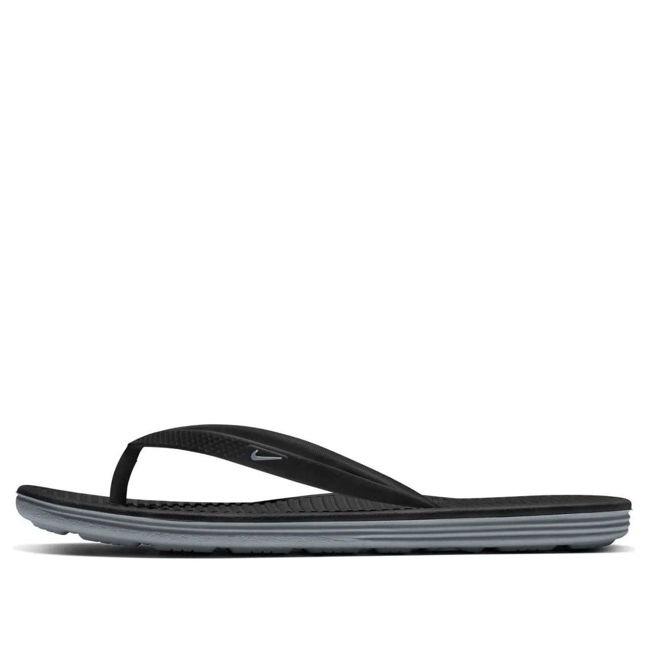 (WMNS) Nike Solarsoft Thong 2 'Black' 488161-010 - 1
