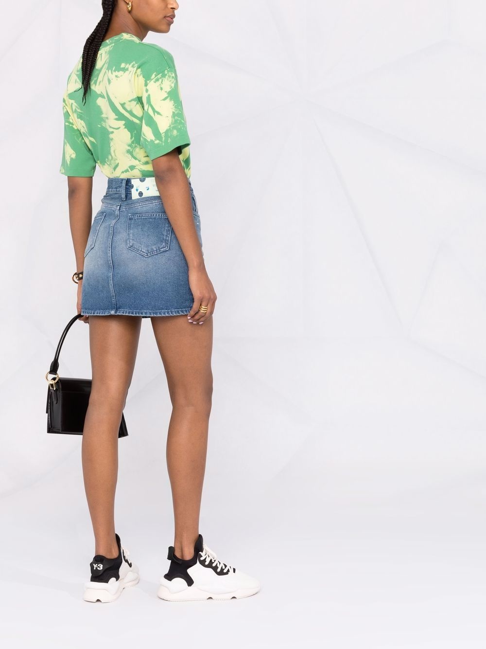 denim mini skirt - 6
