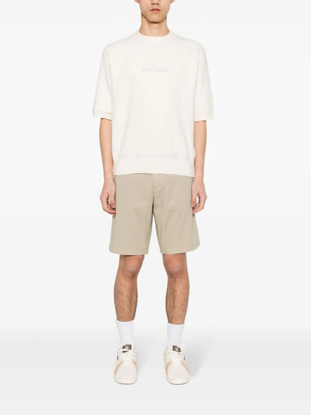 Stone Island Men 3/4 Sleeves Round Neck Sweater - 6