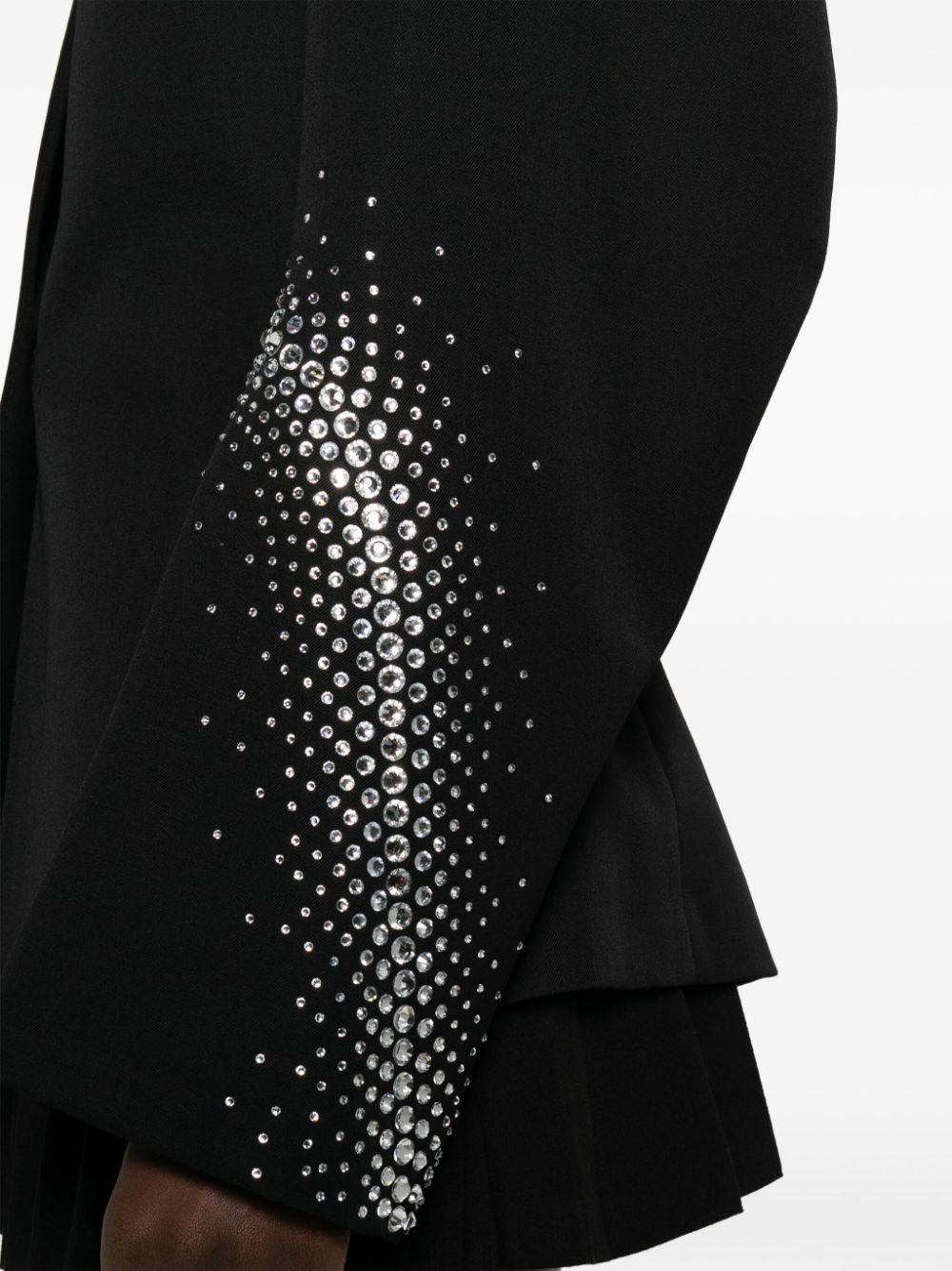 rhinestone-embellished wool blazer - 5