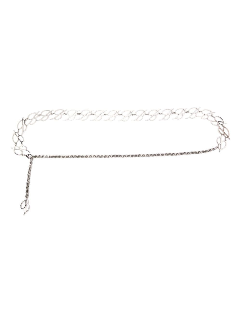 logo-plaque chain belt - 2