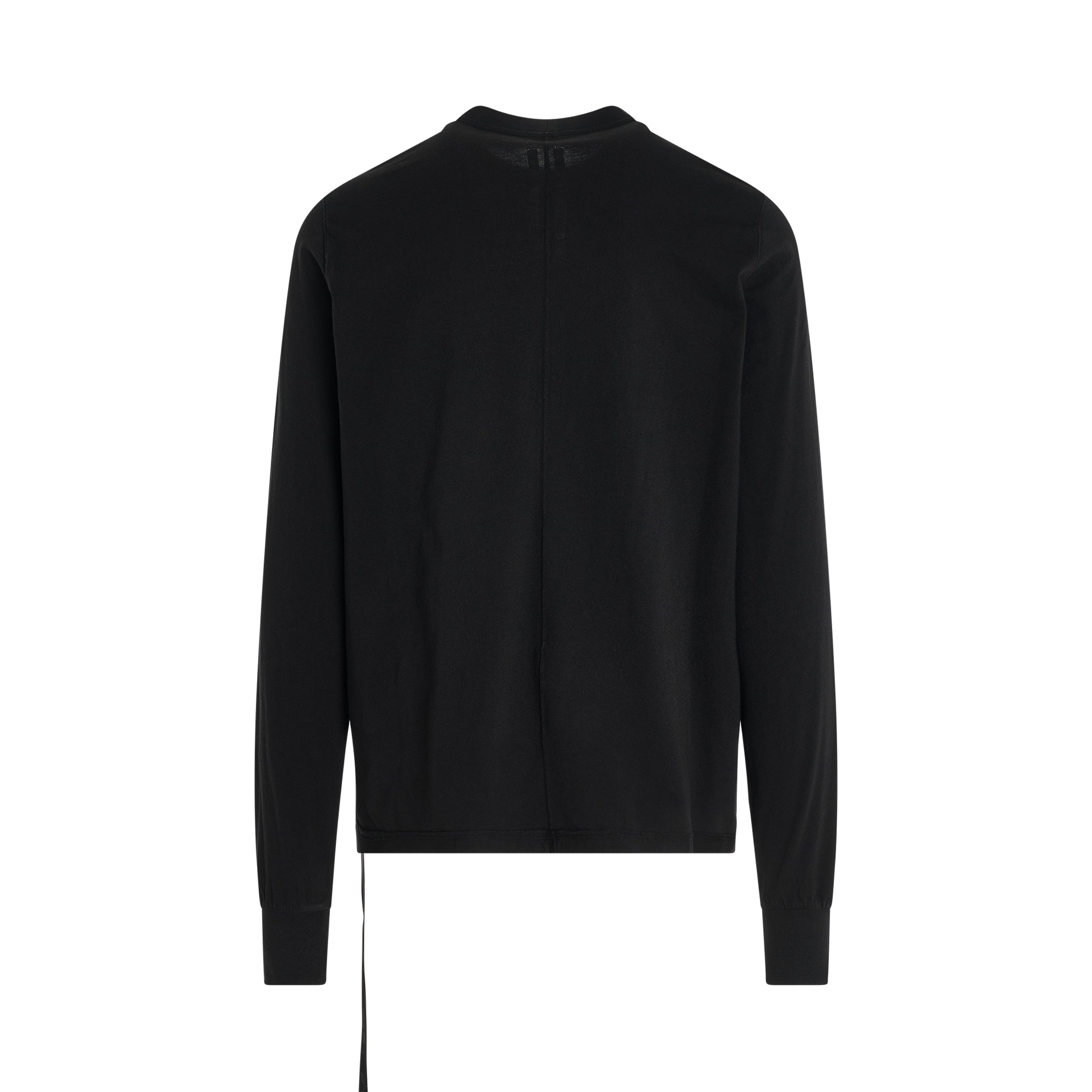 Cotton Crewneck Sweatshirt in Black - 4