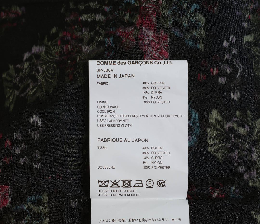 Floral Pattern Cut Jacquard Jacket - 3