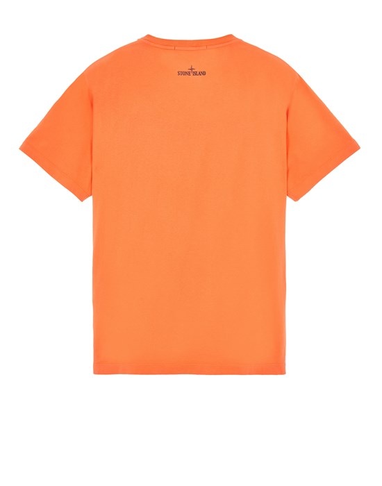 2NS93 30/1 COTTON JERSEY 'TRICROMIA TWO' PRINT_GARMENT DYED ORANGE - 2