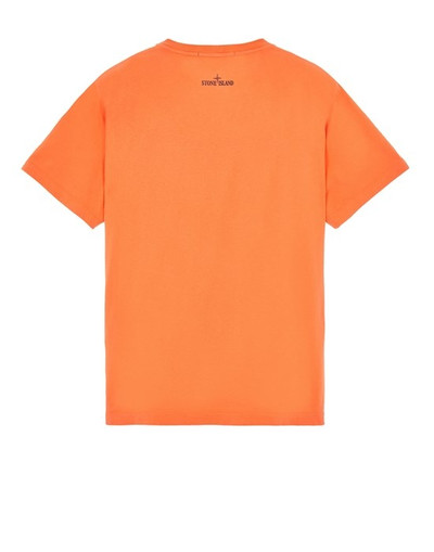 Stone Island 2NS93 30/1 COTTON JERSEY 'TRICROMIA TWO' PRINT_GARMENT DYED ORANGE outlook