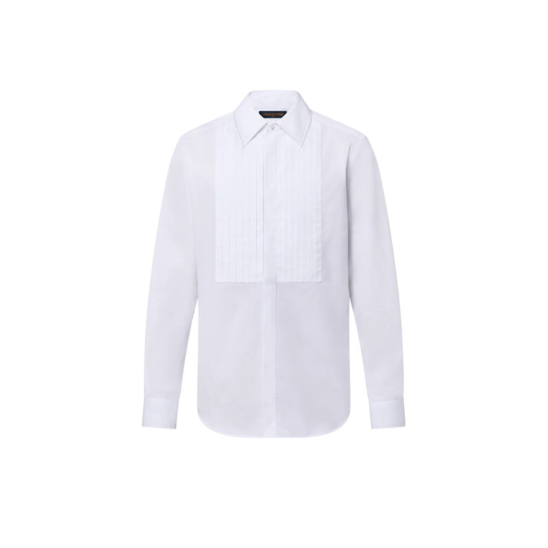 Bib-Front Cotton Evening Shirt 1