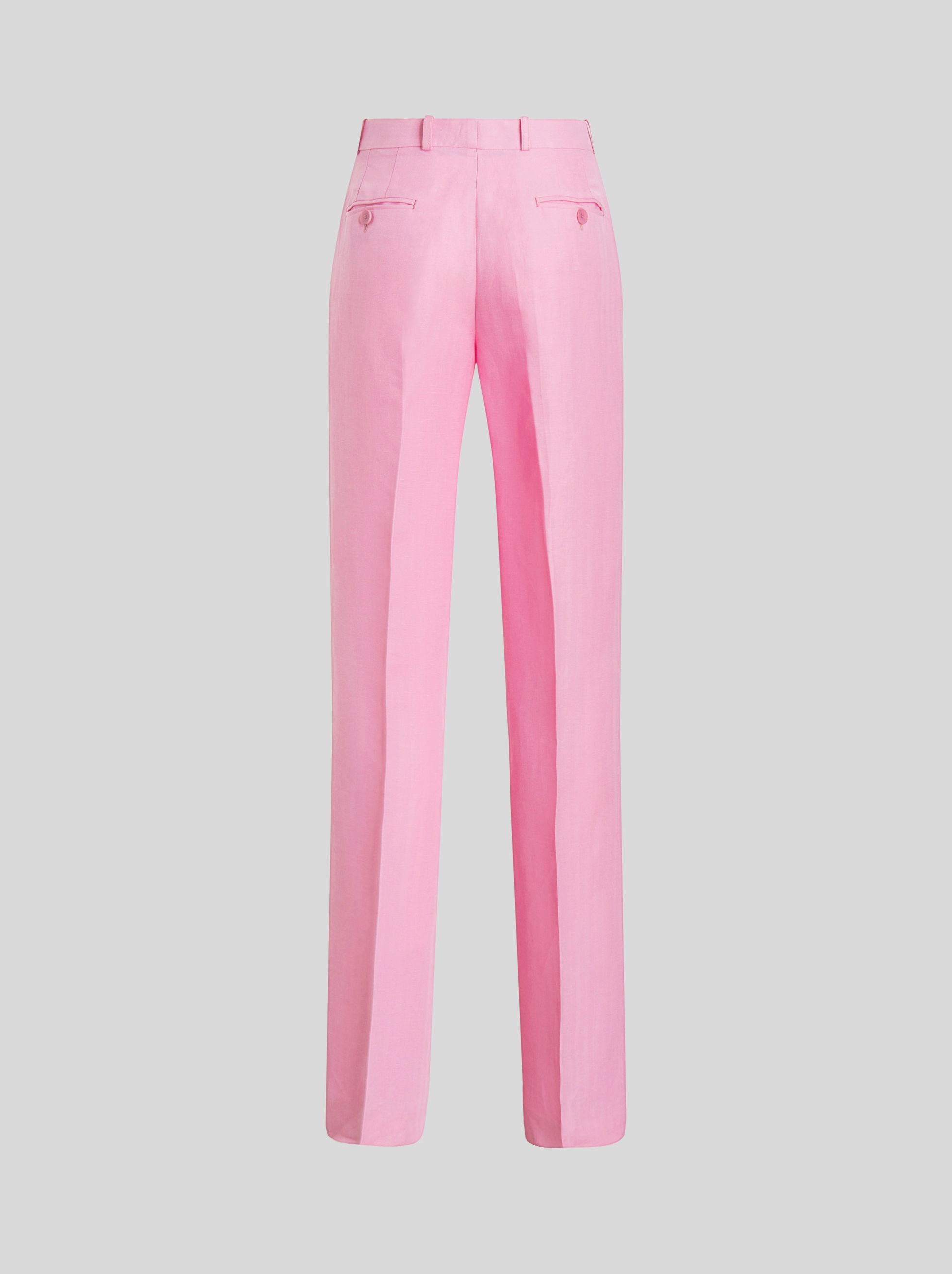 TAILORED LINEN AND SILK TROUSERS - 5