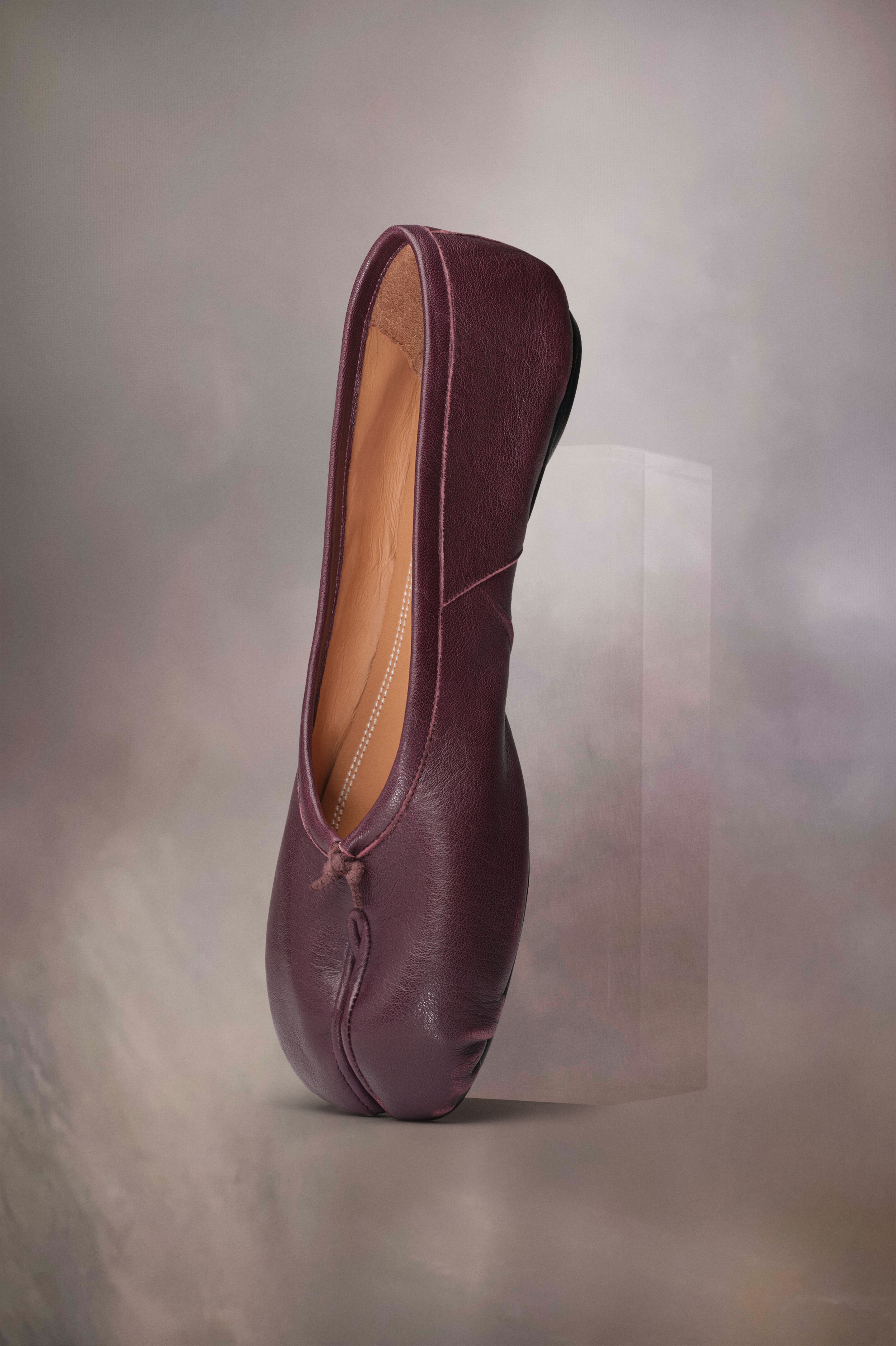 フラットシューズ Maison Margiela S58WZ0127 P6378 T4091 Ballerinas tabi Maison Margiela Tabi New Leather Ballerina Shoes | Black
