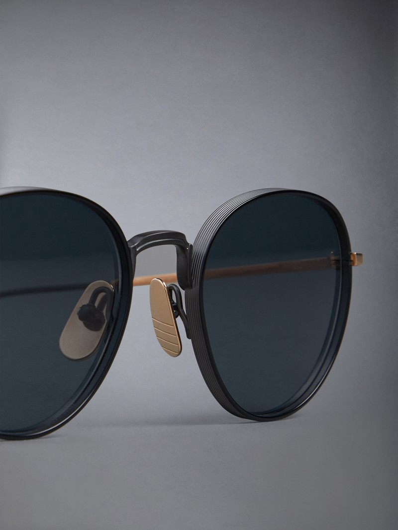 Titanium Round Sunglasses 5