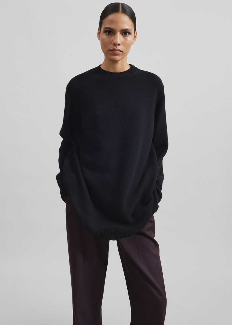 Maxime Knit Sweater Dress - Black 4