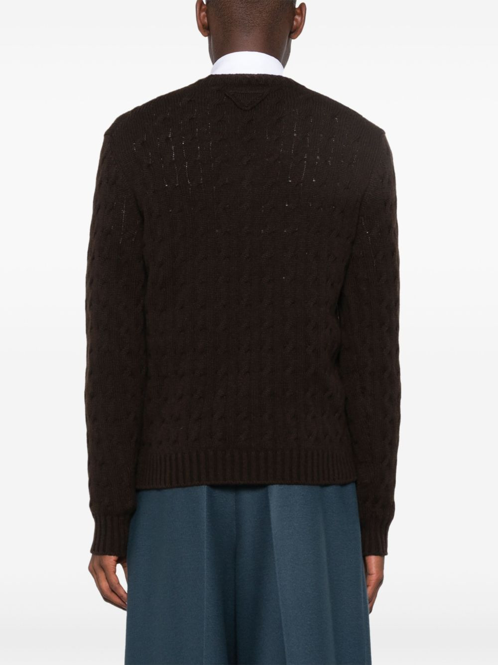 cashmere V-neck sweater - 4