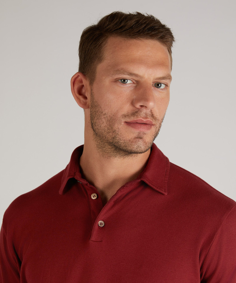 Certified interlock cotton slim fit polo shirt 4