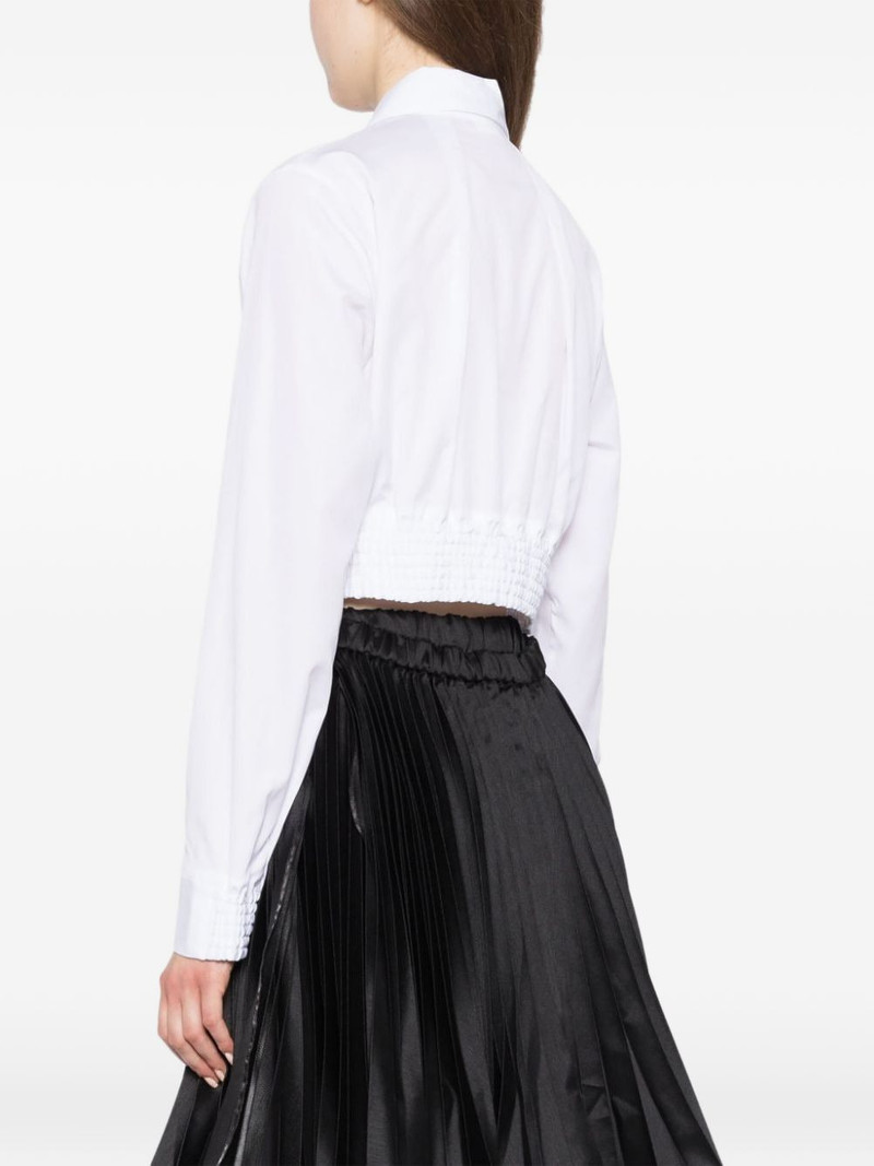 oversize collar elastic shirt 4
