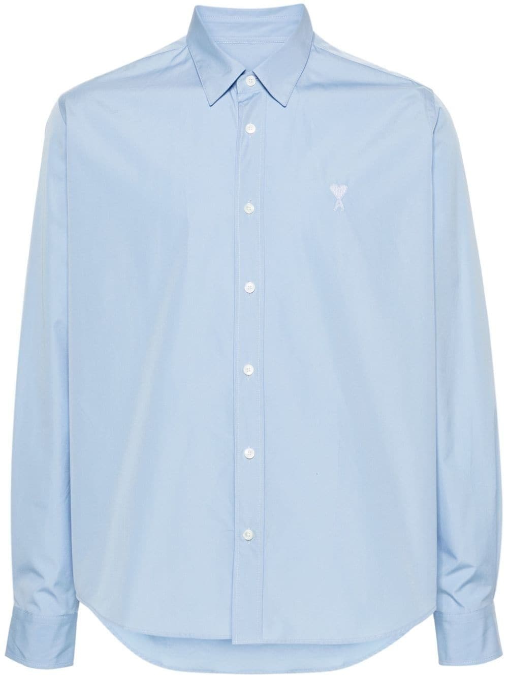 AMI Paris Ami de Coeur-embroidered shirt | farfetch | REVERSIBLE