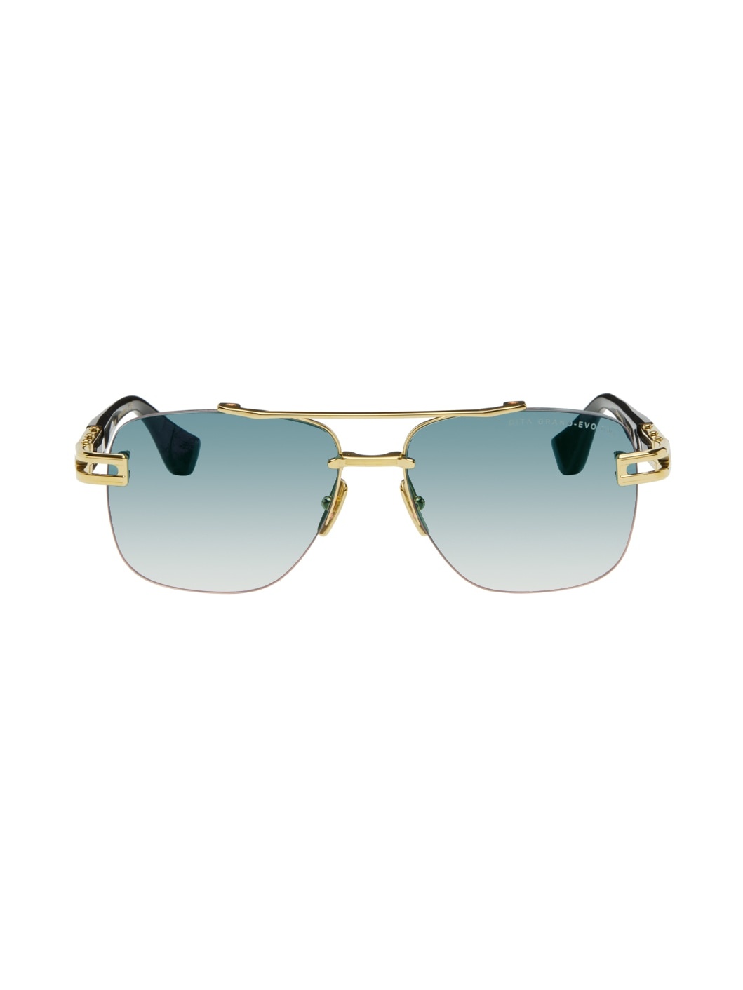 SSENSE Exclusive Gold Grand-Evo One Sunglasses - 1