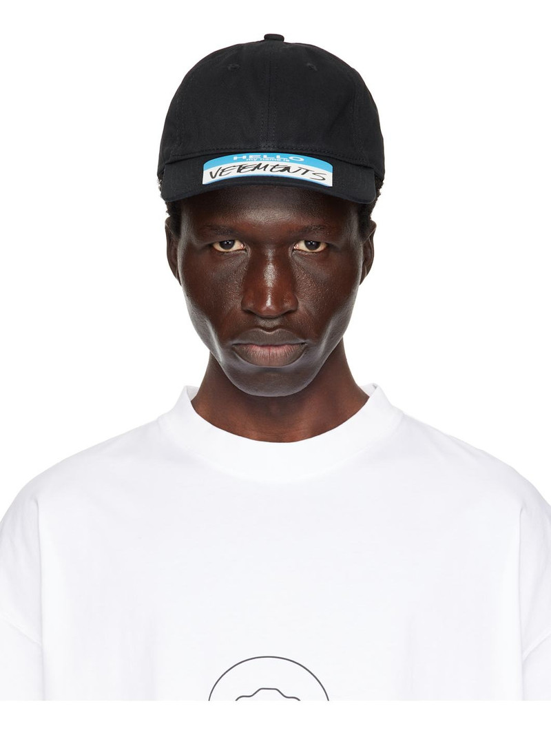 Black My Name Sticker Cap 1