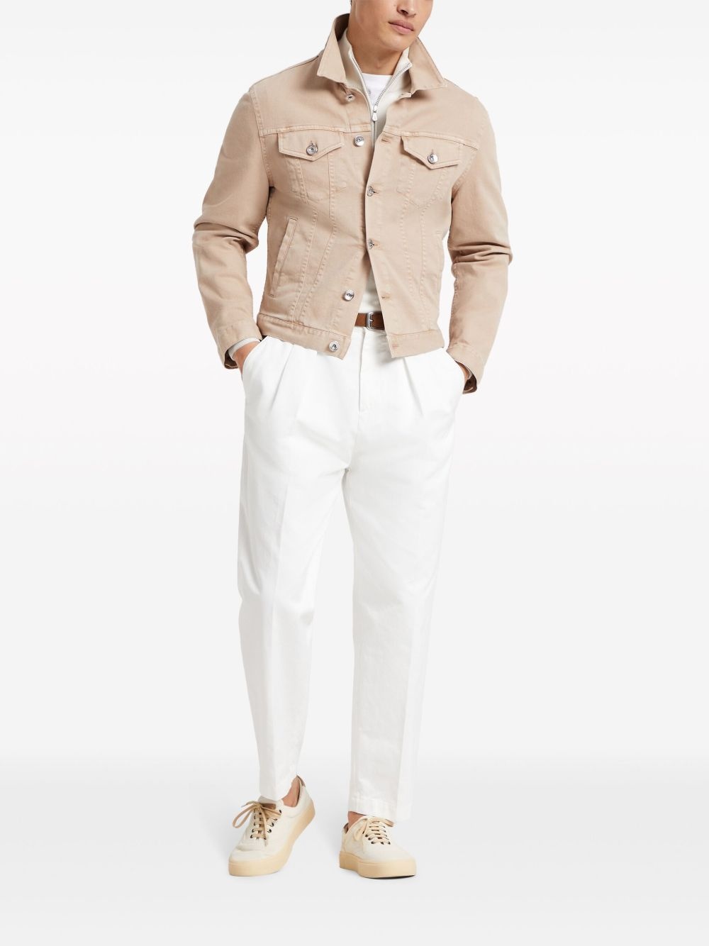 funnel-neck cashmere polo shirt - 2
