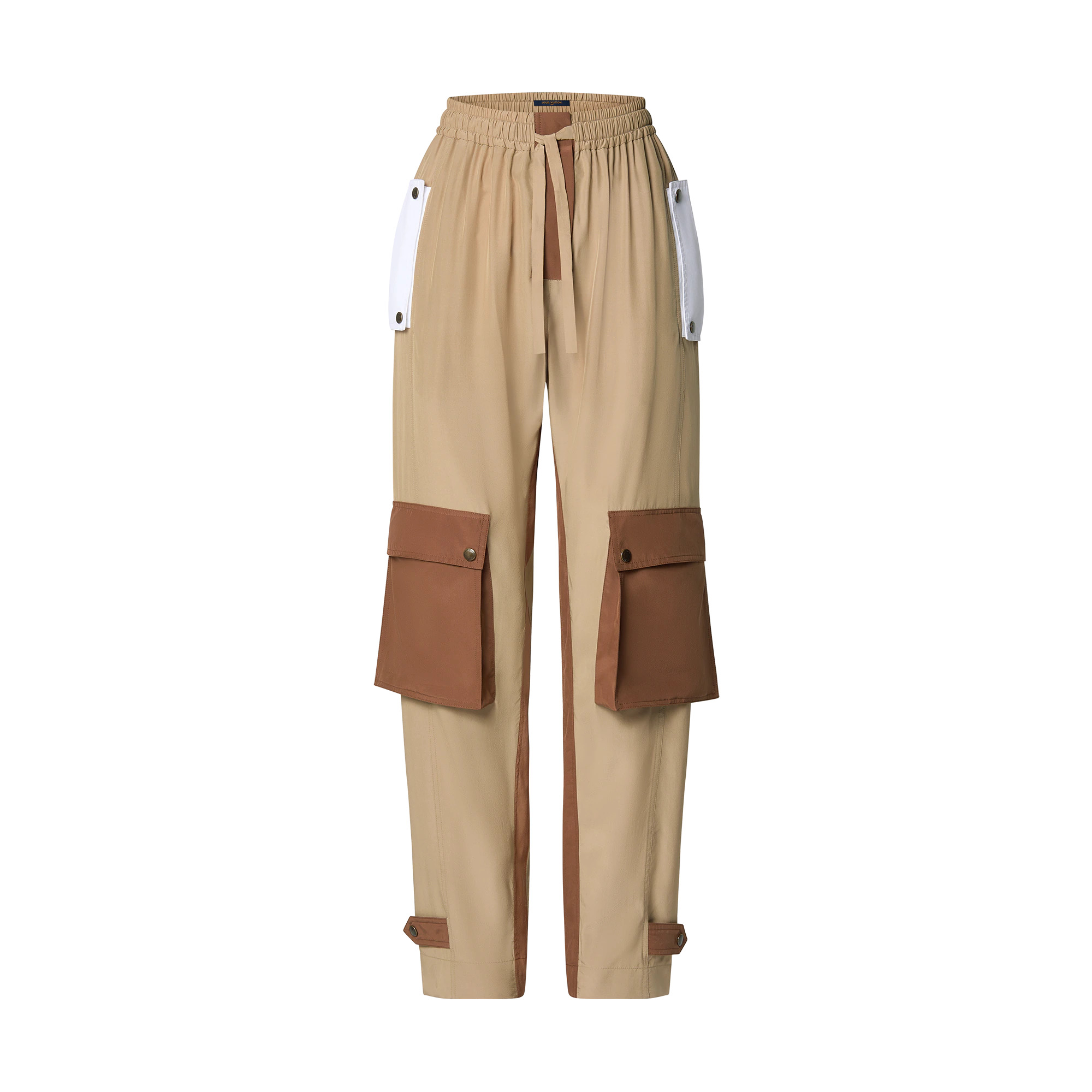 Color-Blocked Cargo Pants - 1