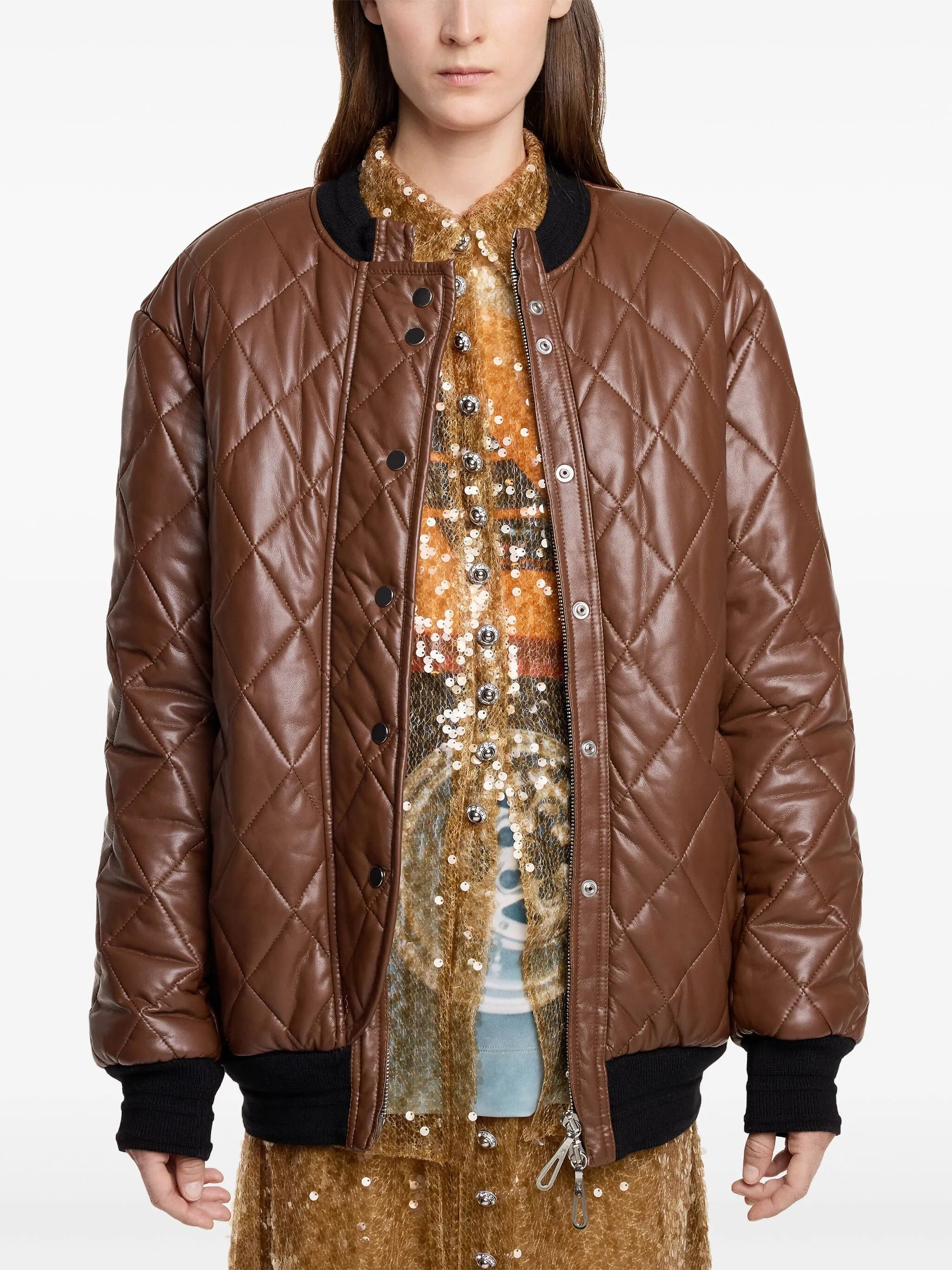 long quilted blouson - 4