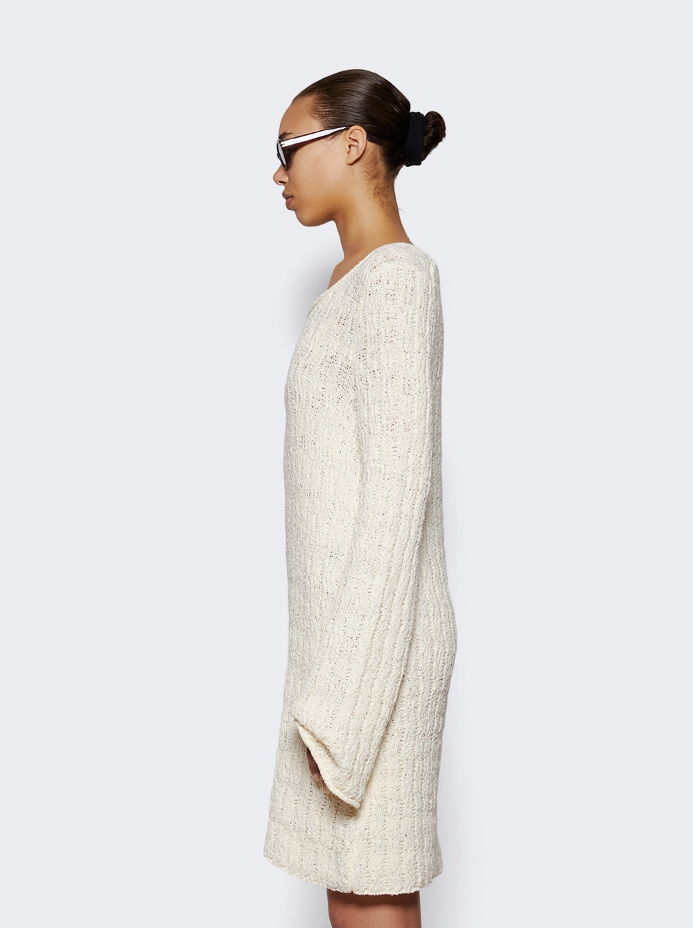 Aisala Short Dress Rice Ivory - 4