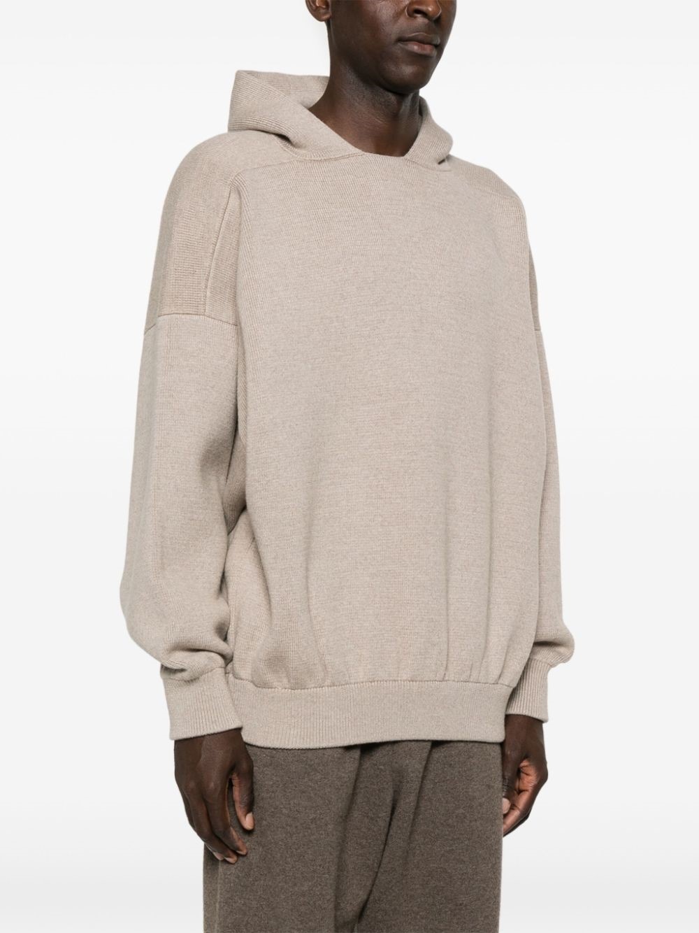 Boucle knit hoodie - 4