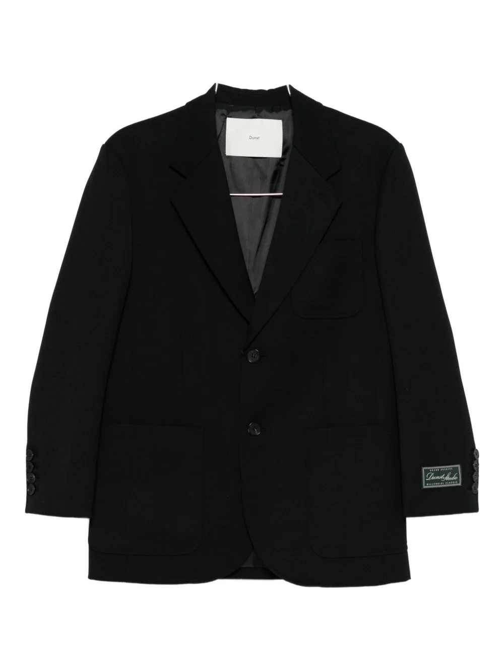 notched-lapel single-breasted blazer - 1