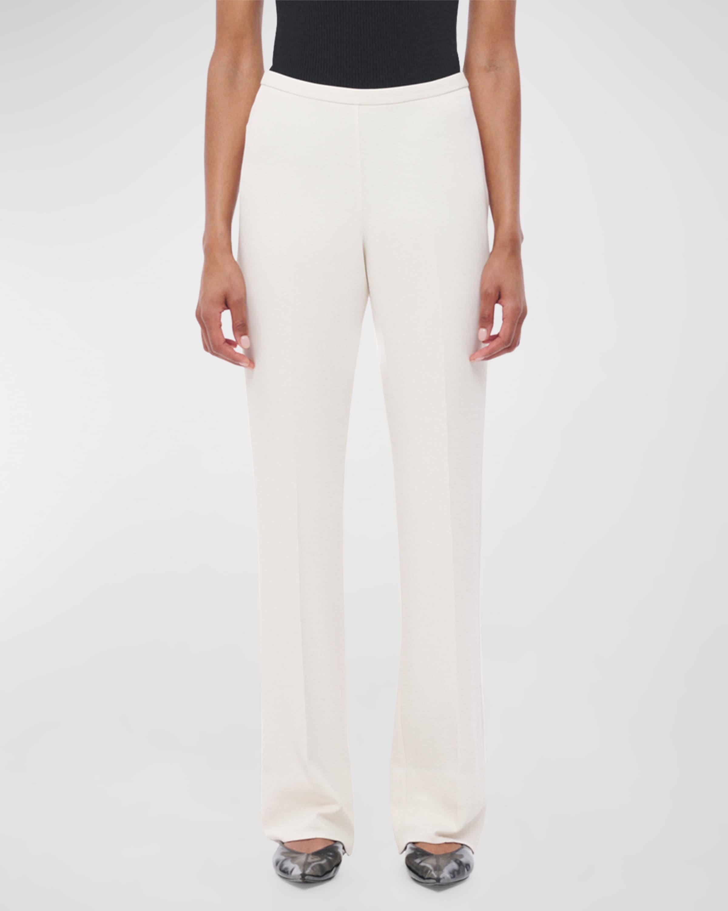 Straight Leg Jersey Pants - 2