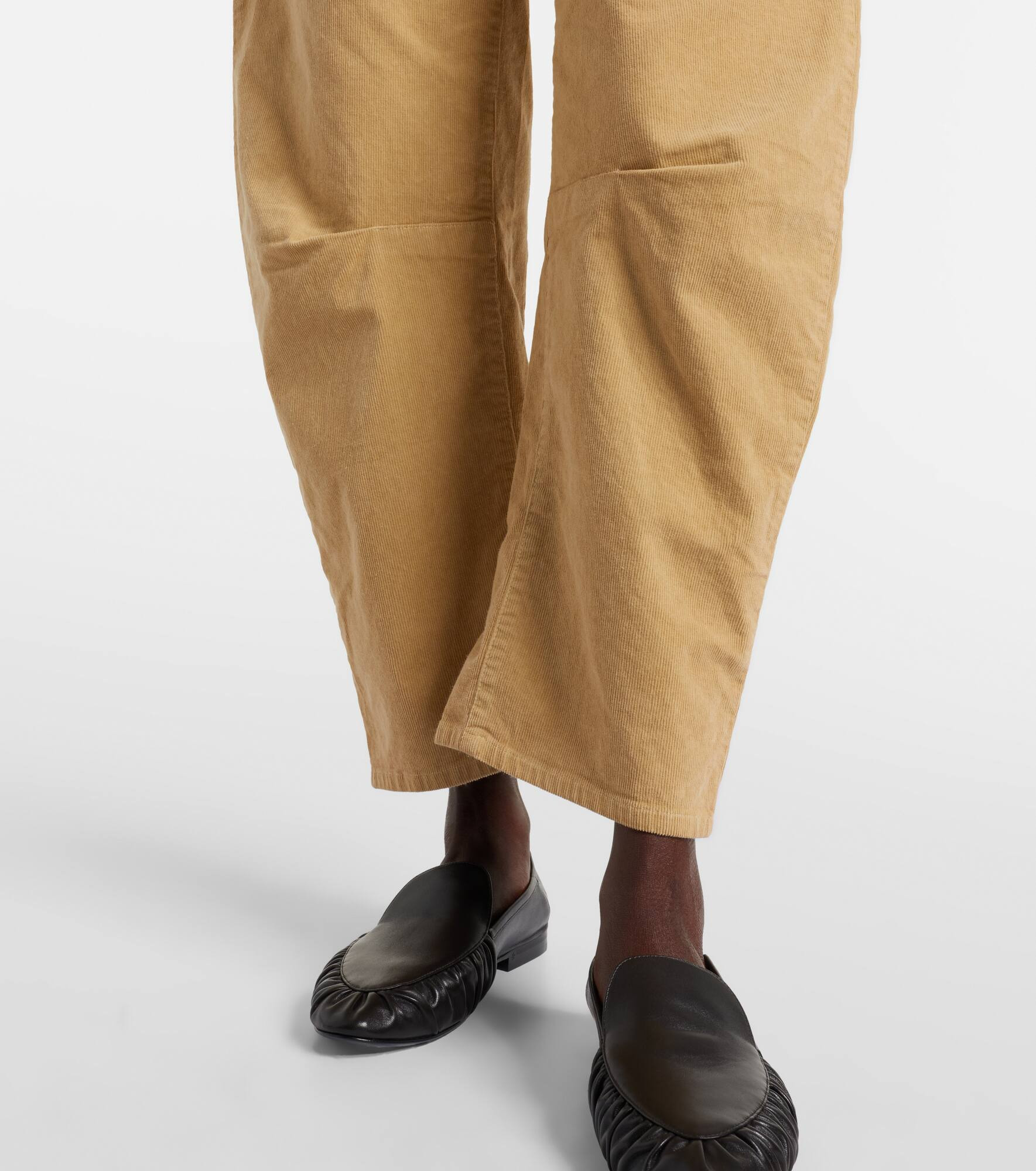 Shon cotton-blend barrel-leg pants - 5