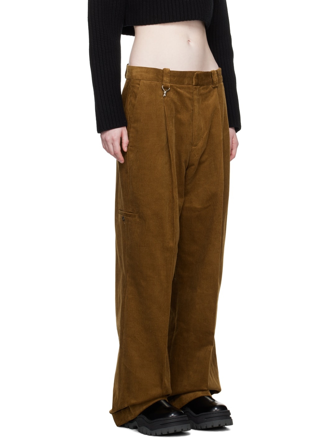 Tan Roxane Trousers - 2