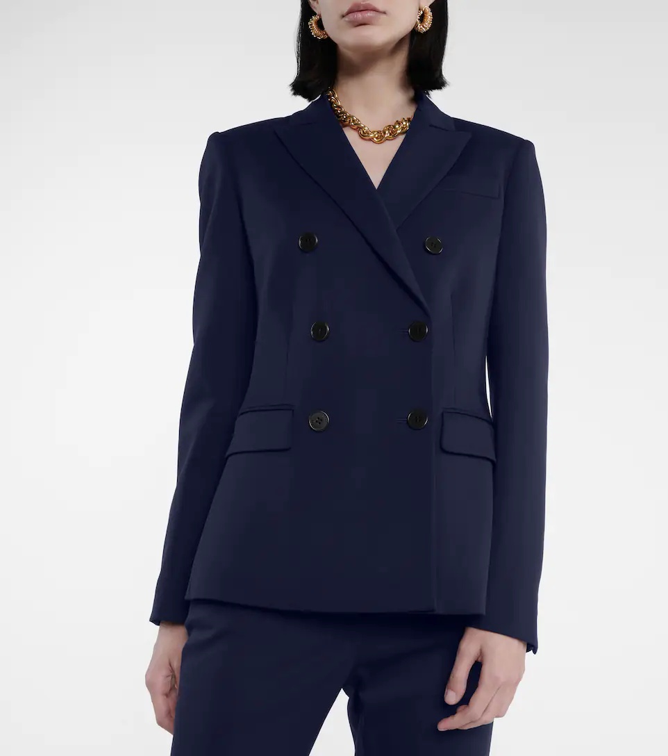 Stretch-wool blazer - 6