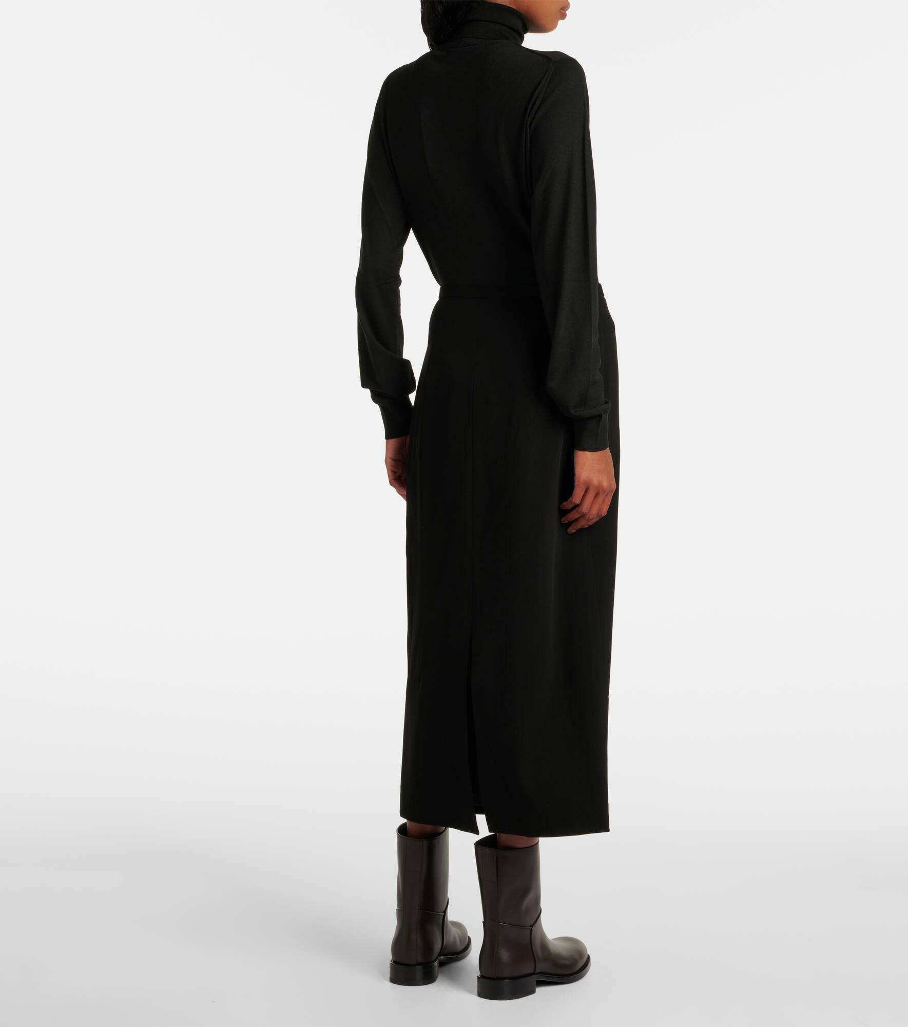 Matias wool-blend midi skirt - 3