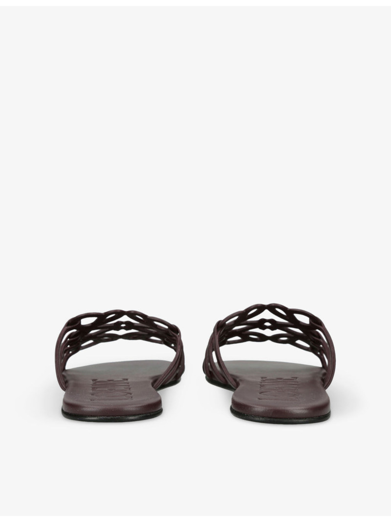 Loewe Petal Anagram Leather Slides outlook