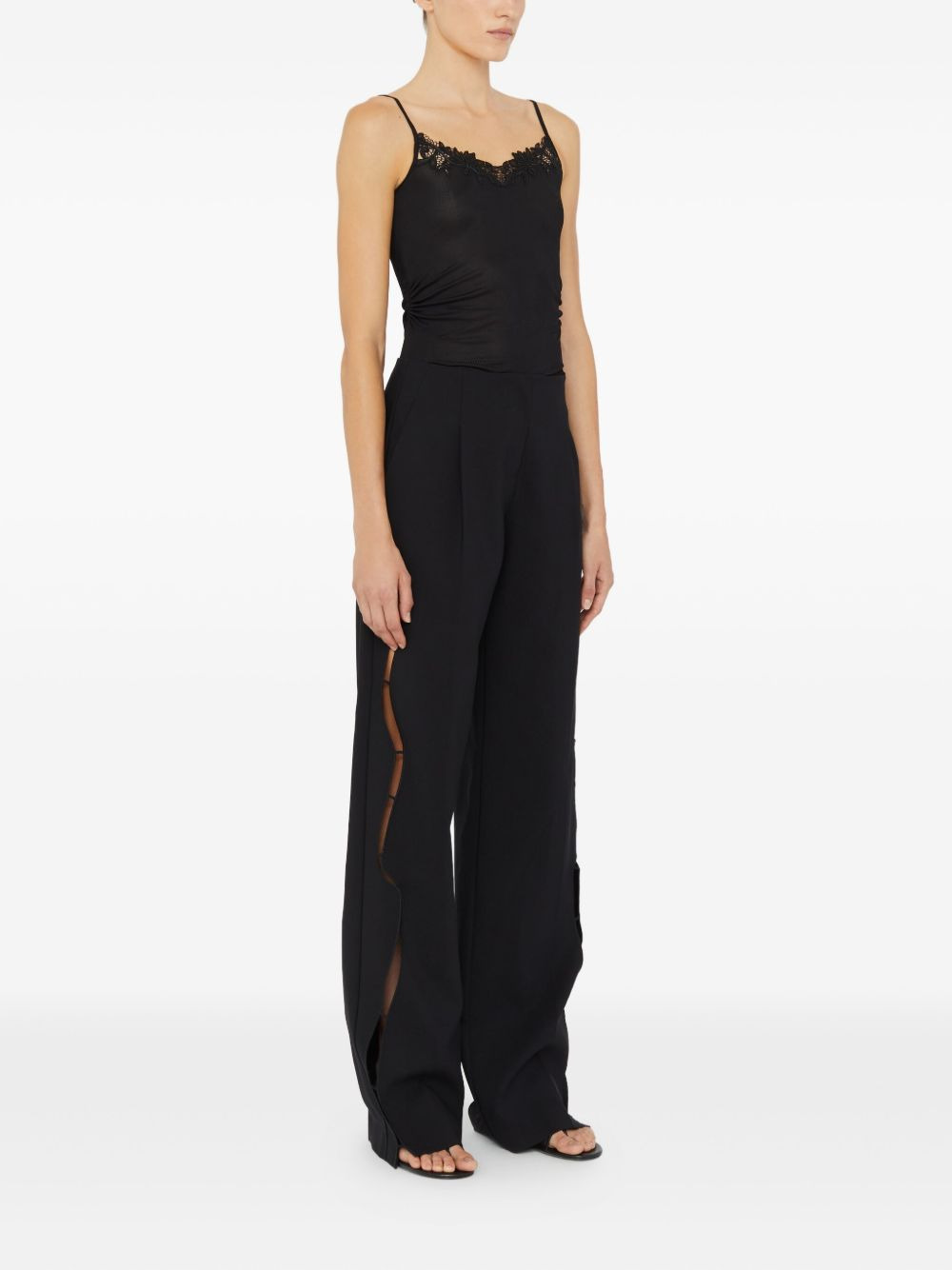 tailored cut-out trousers - 3