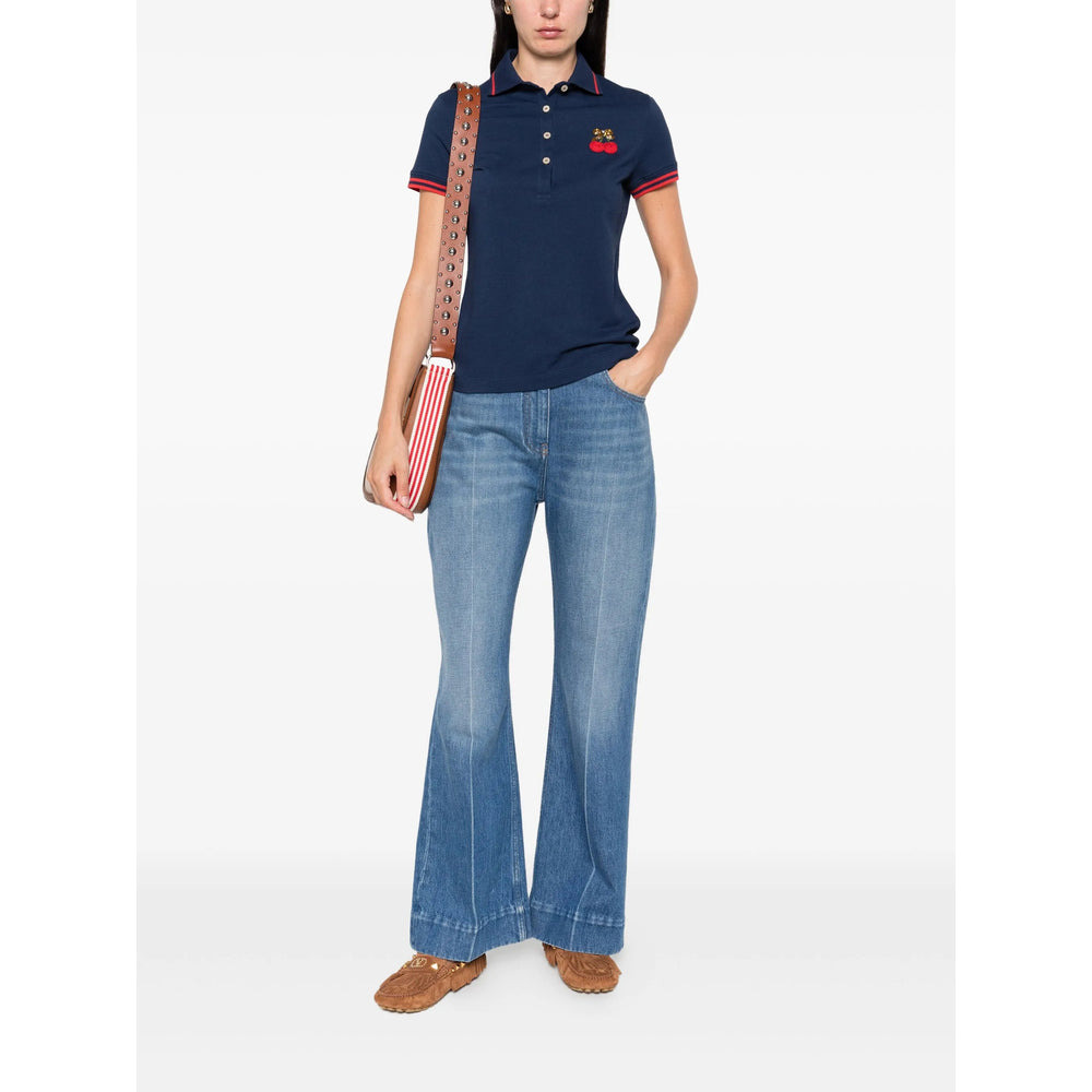Valentino Blue Tops - Polo Tops Women - 2