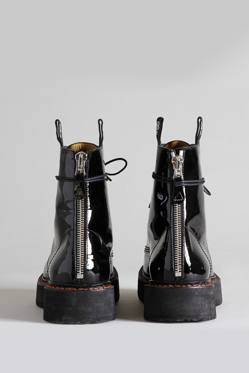 R13 SINGLE STACK BOOT - BLACK PATENT outlook