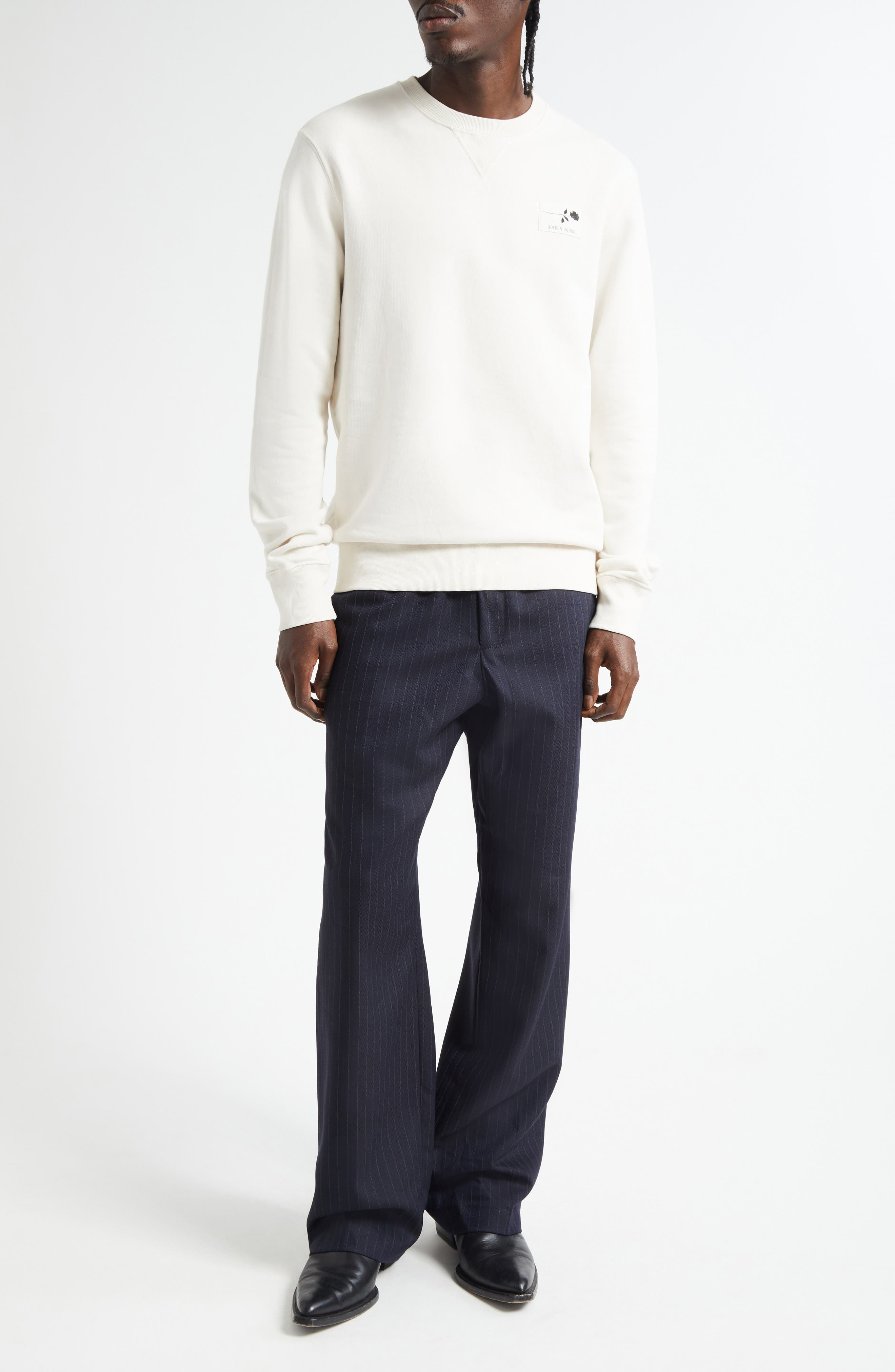 Golden Goose Journey Graphic Sweatshirt in Artic Wolf/Black at Nordstrom - 2