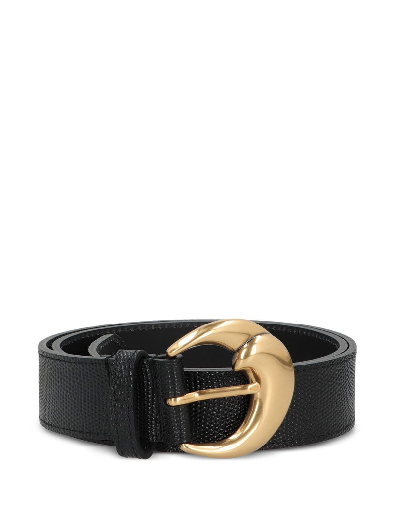 paisly buckle leather belt 1