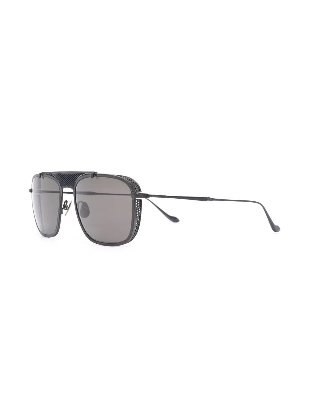 panelled square aviator sunglasses - 2