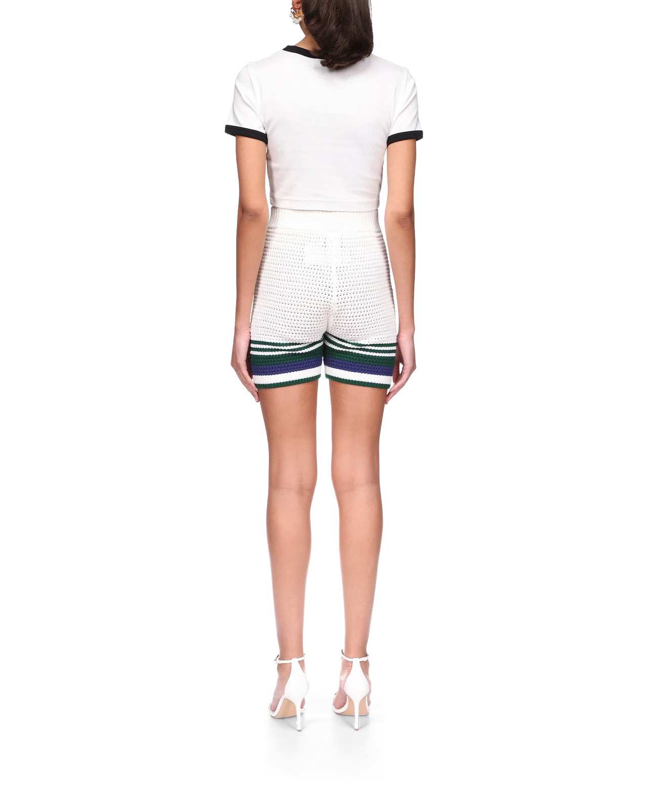 Crochet Tennis Shorts | Casablanca Paris - 4