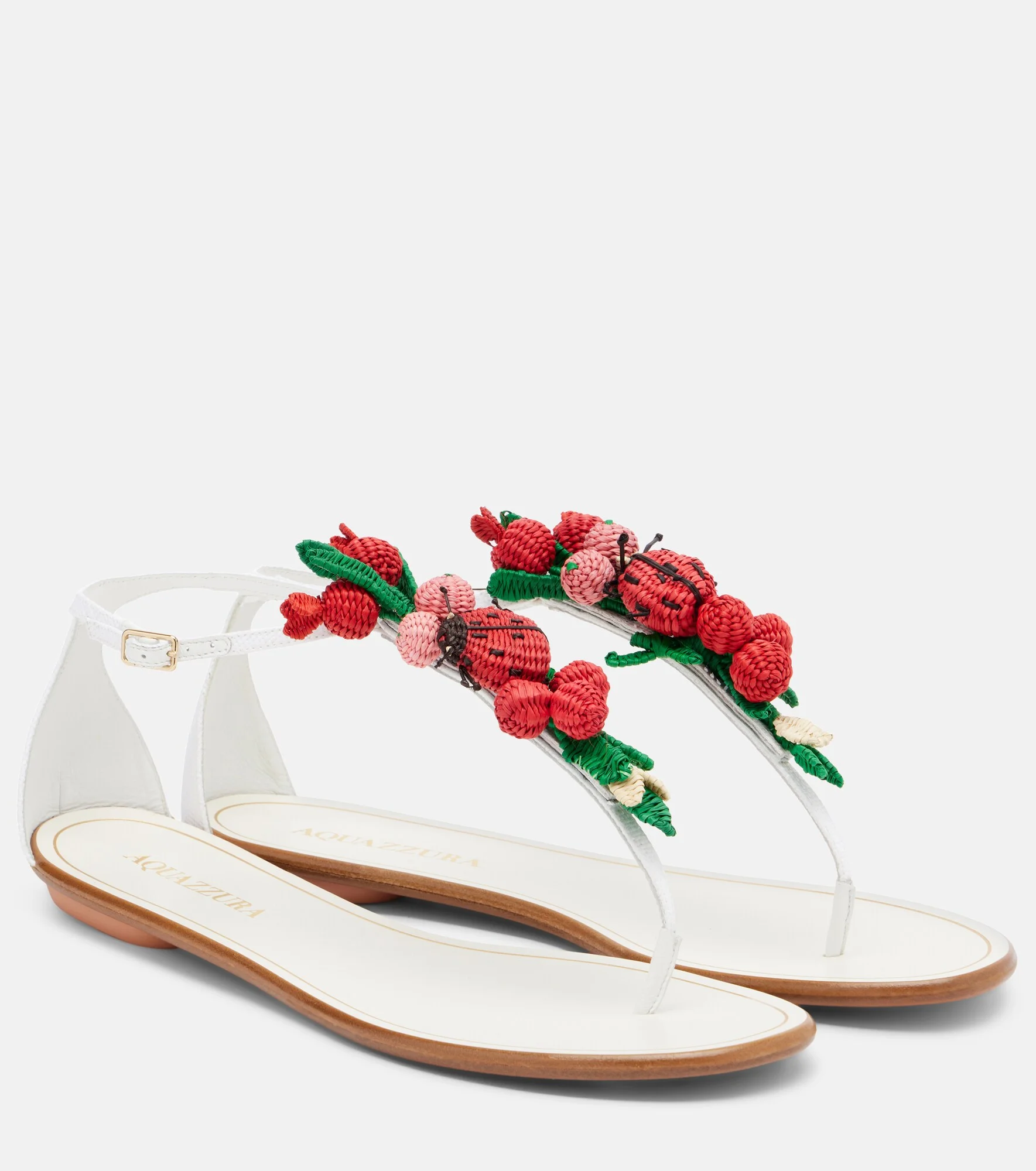 Botanica raffia-effect thong sandals - 1